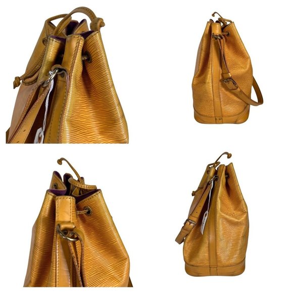 Authentic Louis Vuitton Shoulder Bag Tassili Noe Yellow Epi Used LV Handbag Vint - Picture 7 of 12